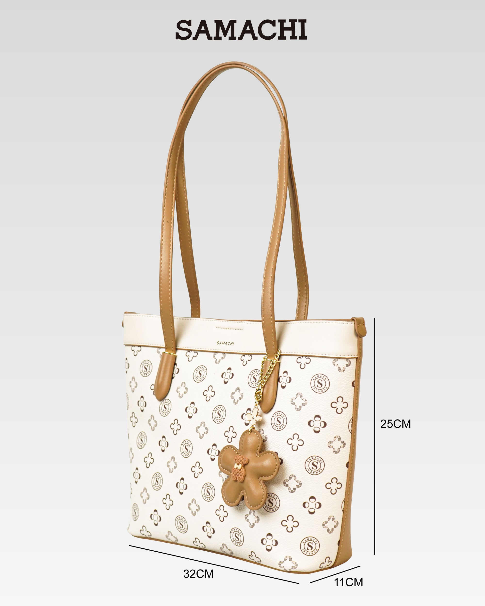 SAMACHI Monogram Tote Bag