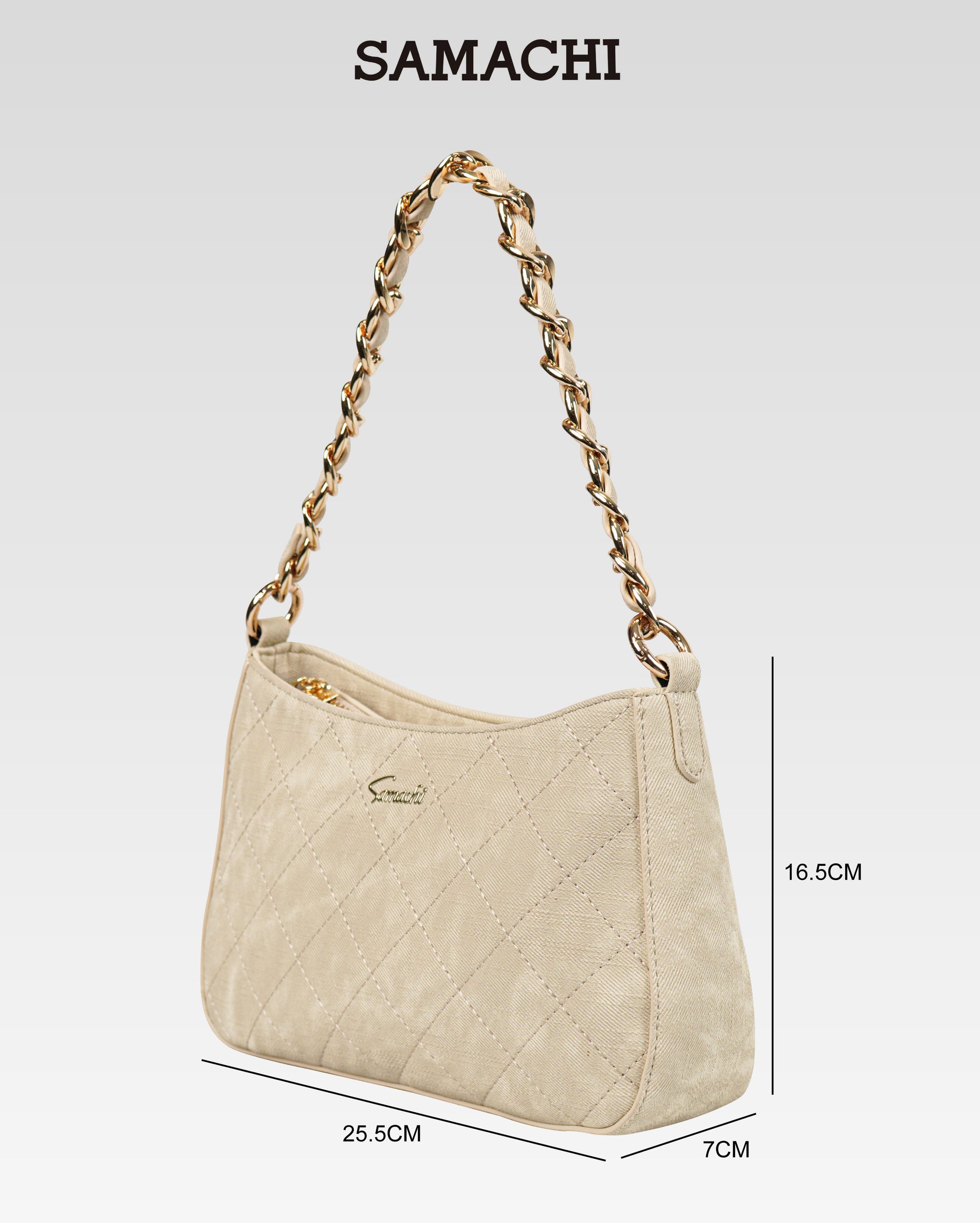 SAMACHI Quilted Chain Bag